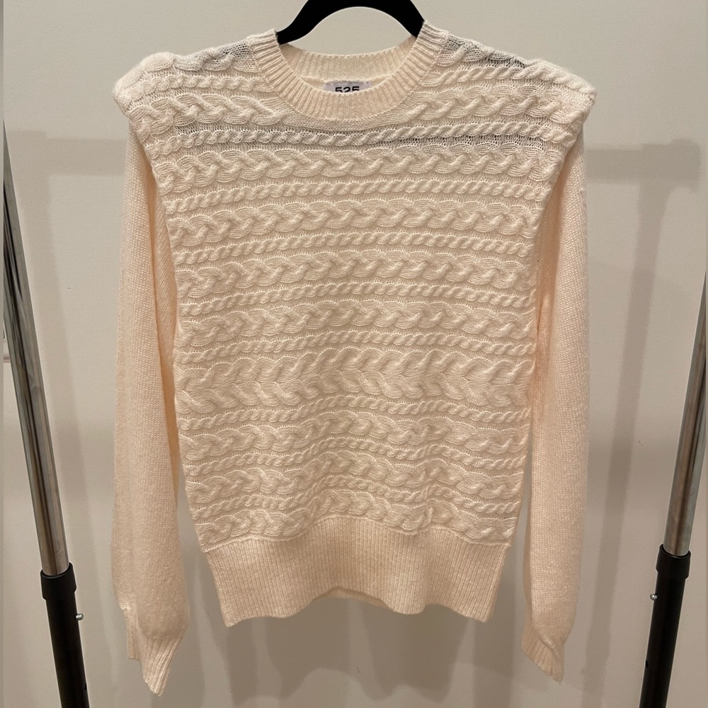 525 America Cable Knit Crew Sweater